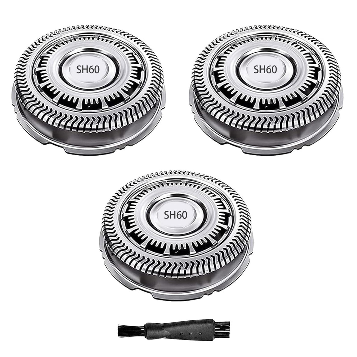 CIELONI SH60 blades three-pack compatible with Philips Norelco 6000 series for a smooth shave