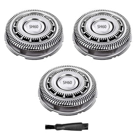 CIELONI SH60 blades three-pack compatible with Philips Norelco 6000 series for a smooth shave