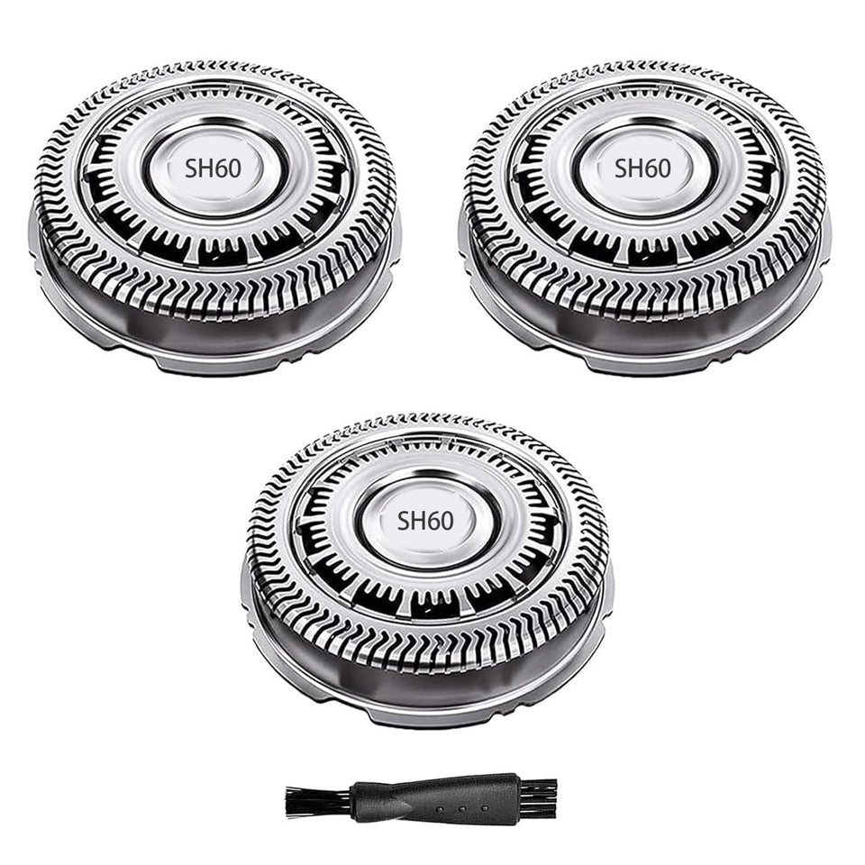 CIELONI SH60 blades three-pack compatible with Philips Norelco 6000 series for a smooth shave