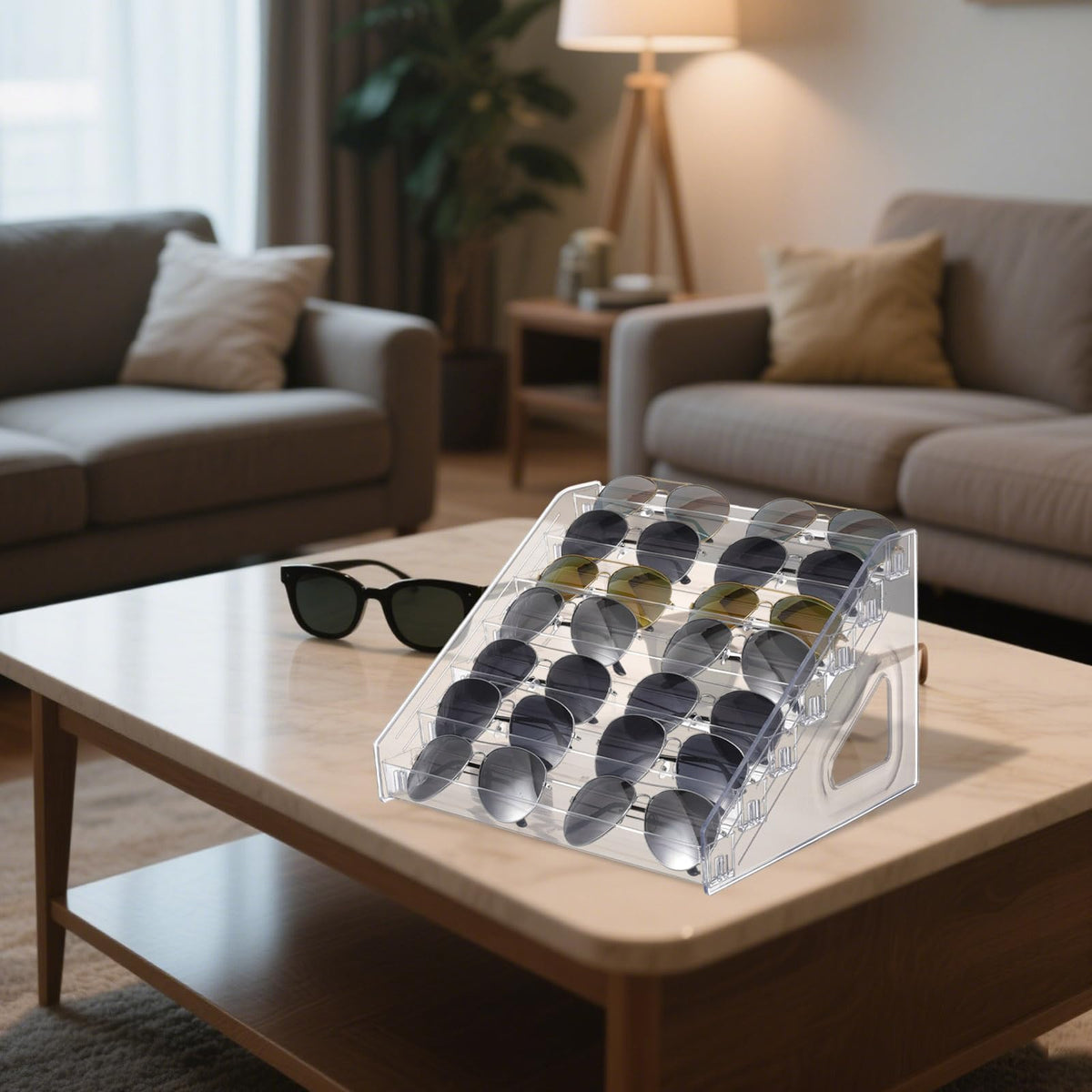 CIEOVO space-saving sunglasses stand suitable for desktop use