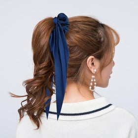 Cinaci colorful satin scrunchies offer color coordination and secure hold