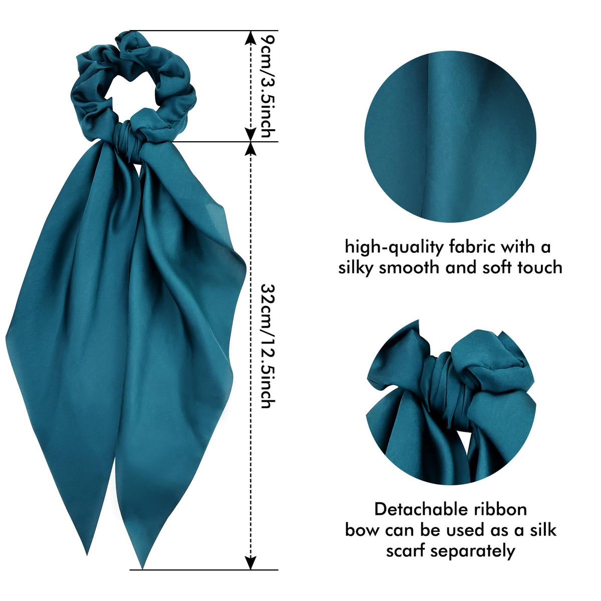 Cinaci pack of 12 scrunchies ensures lots of outfit options