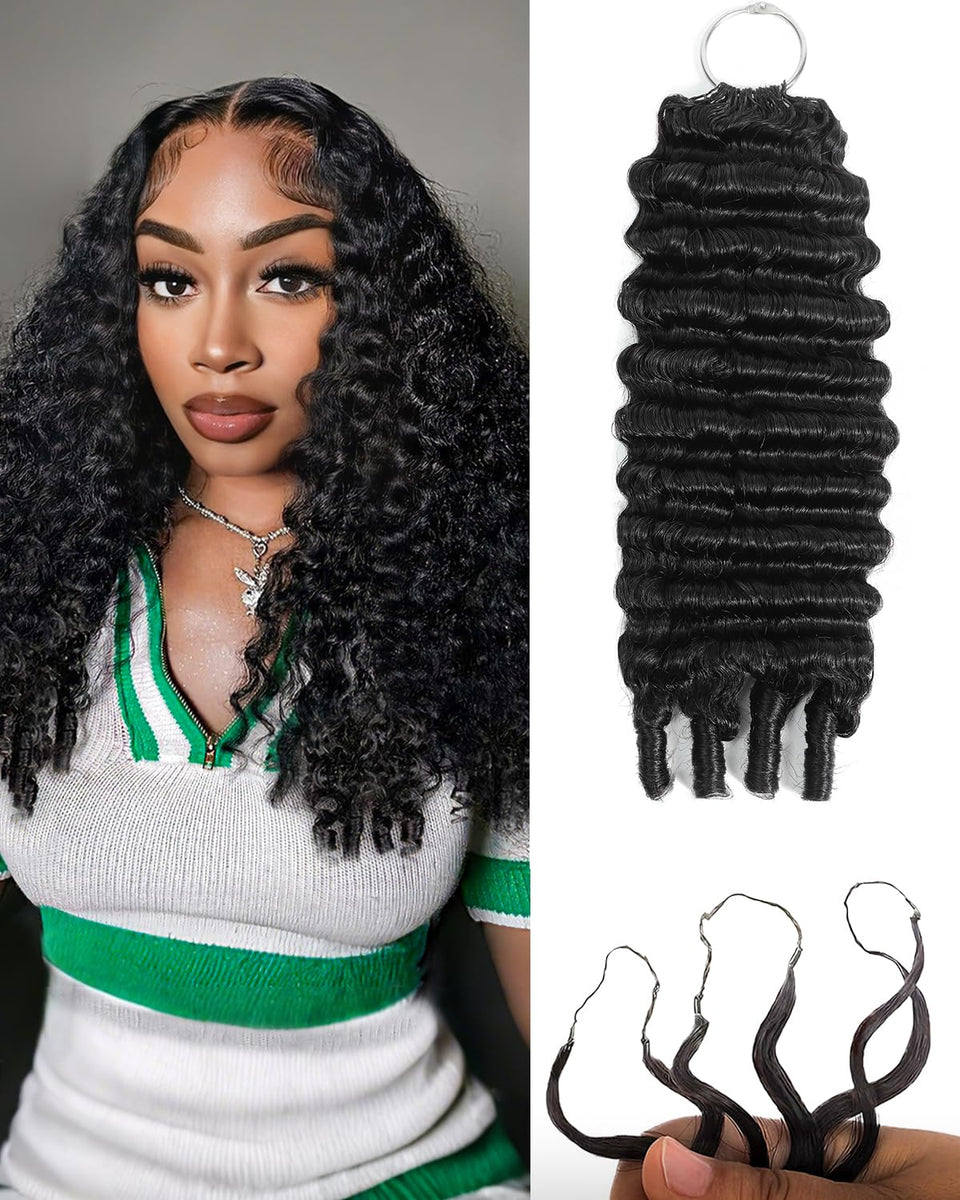 CindiRiver Burmese curly crochet hair 18in with soft movement and natural volume.