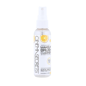 Cinema Secrets brush cleaner spray bottle front view with lemon scent
