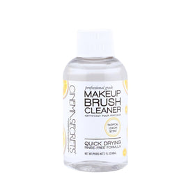 Cinema Secrets lemon bottle closeup provides quick clean with refreshing scent.