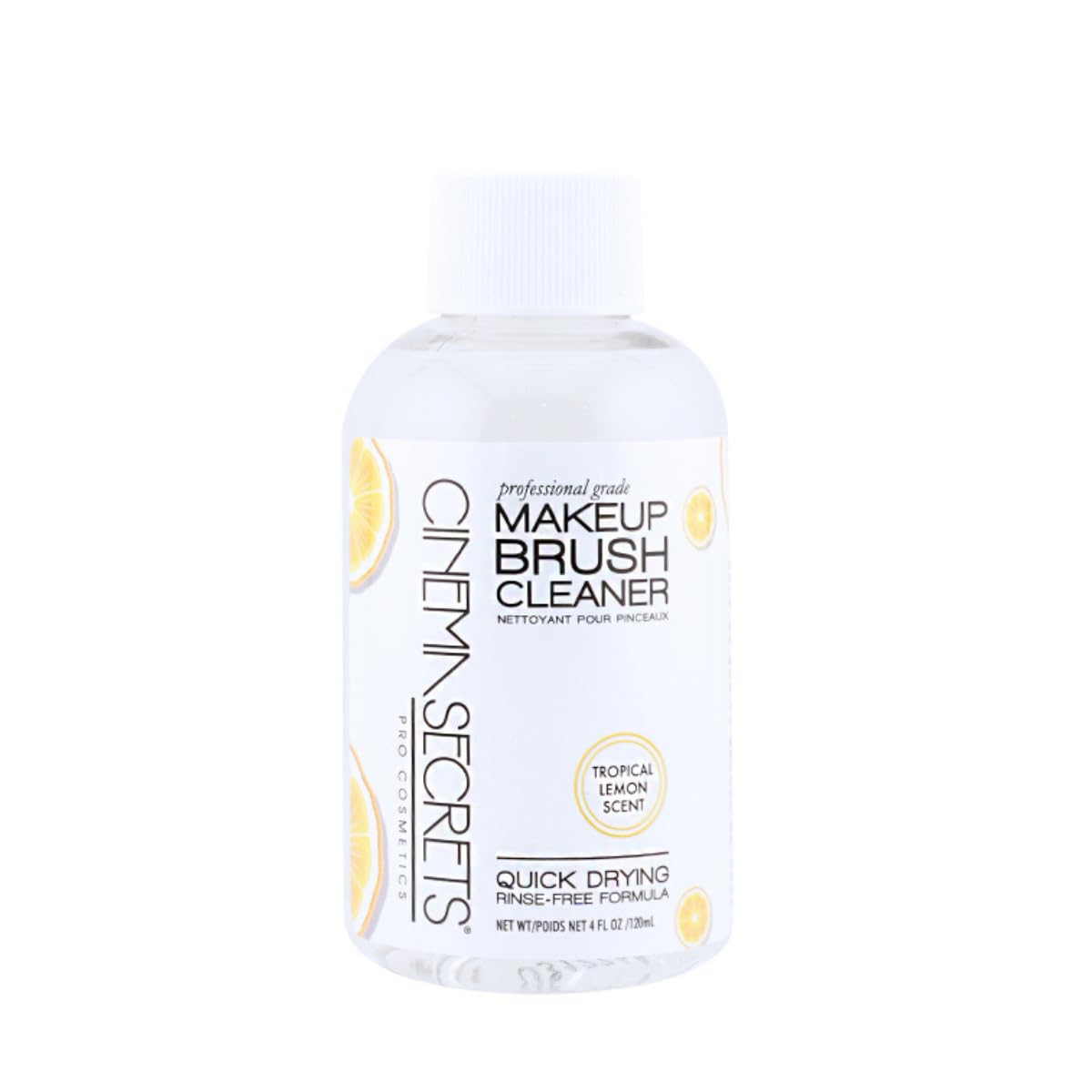 Cinema Secrets Original bottle pour cleans brushes quickly, enabling instant ready-to-use results.