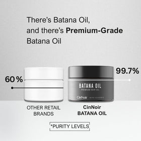 Batana Oil smoothing a hair strand to show natural shine