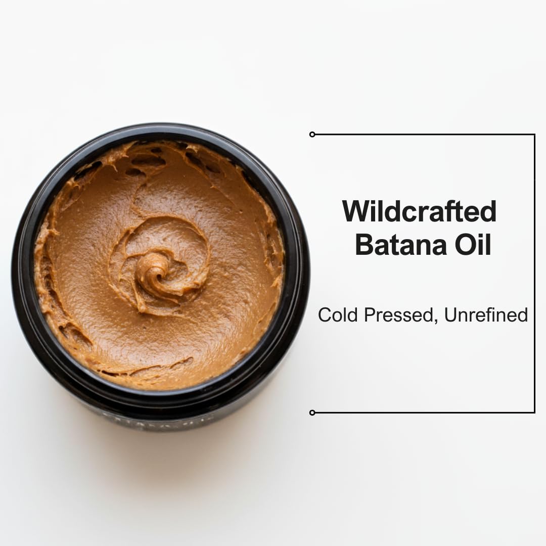 Ingredients panel of CinNoir Batana Oil featuring nutrients and antioxidants