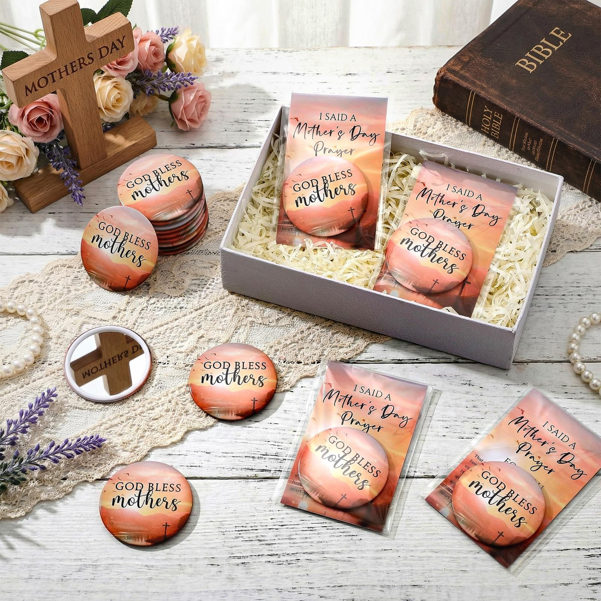Cinnvoice organza gift bags to present mirrors elegantly