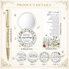 Cinnvoice Wildflower ballpoint pen delivers smooth ink flow for crisp writing.