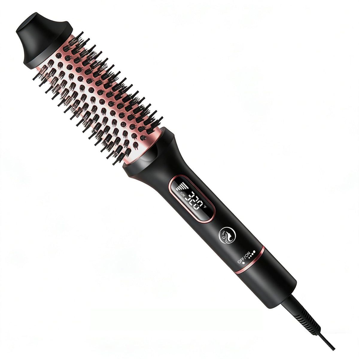 CINOSTAR heated round brush with 1-5-inch barrel purple for smooth blowouts