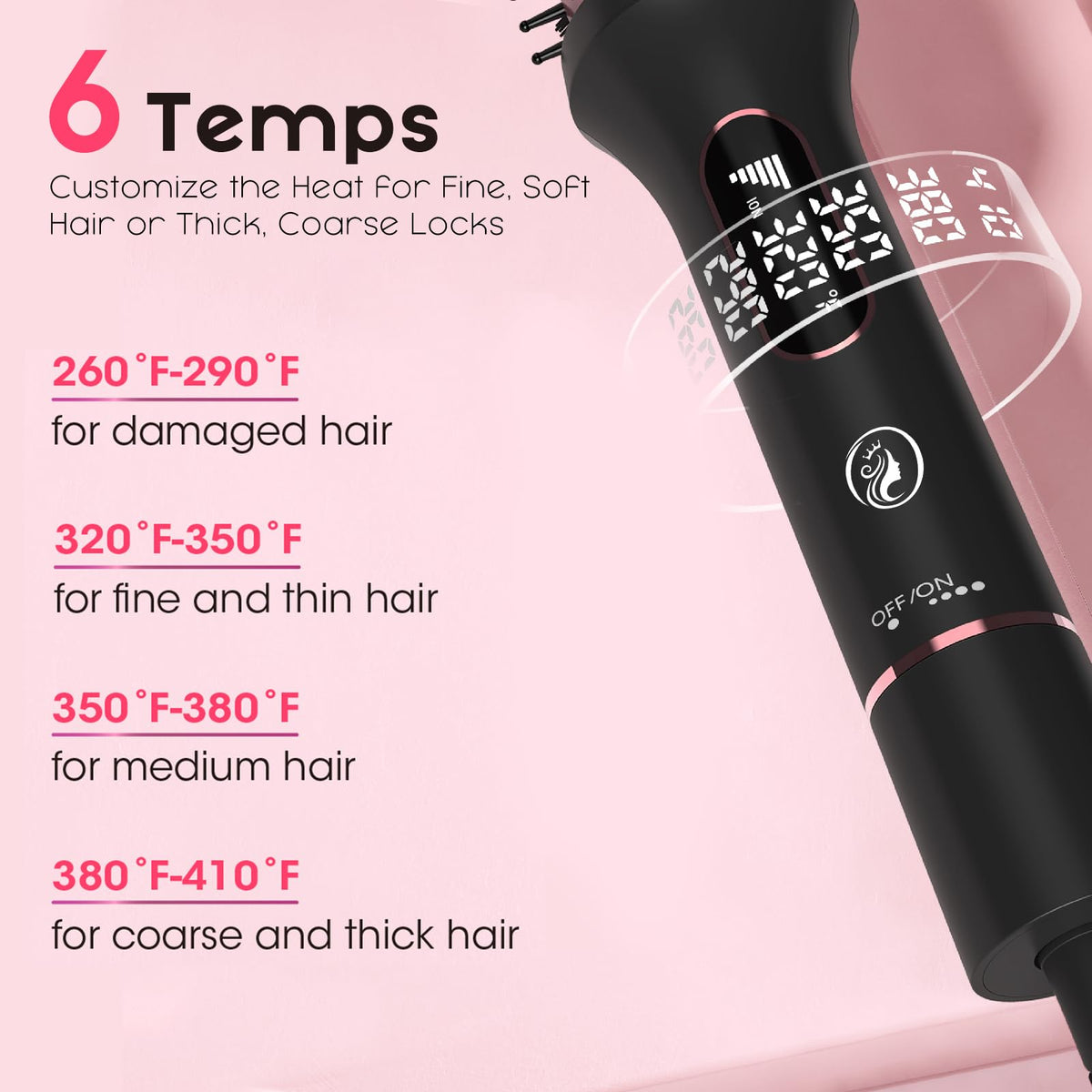 CINOSTAR ionic tech minimizes frizz and adds shine