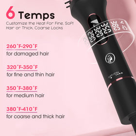 CINOSTAR ionic tech minimizes frizz and adds shine