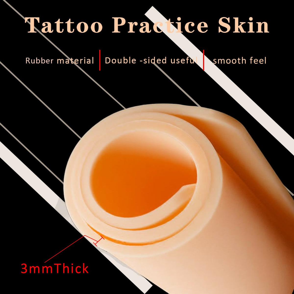 CINRA 3mm thick skin supports double-sided tattoo techniques
