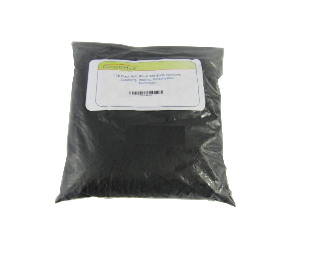 CircuitOffice black salt 1 lb for purification rituals and protective spellwork.