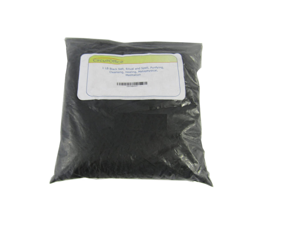 CircuitOffice black salt 1 lb for purification rituals and protective spellwork.