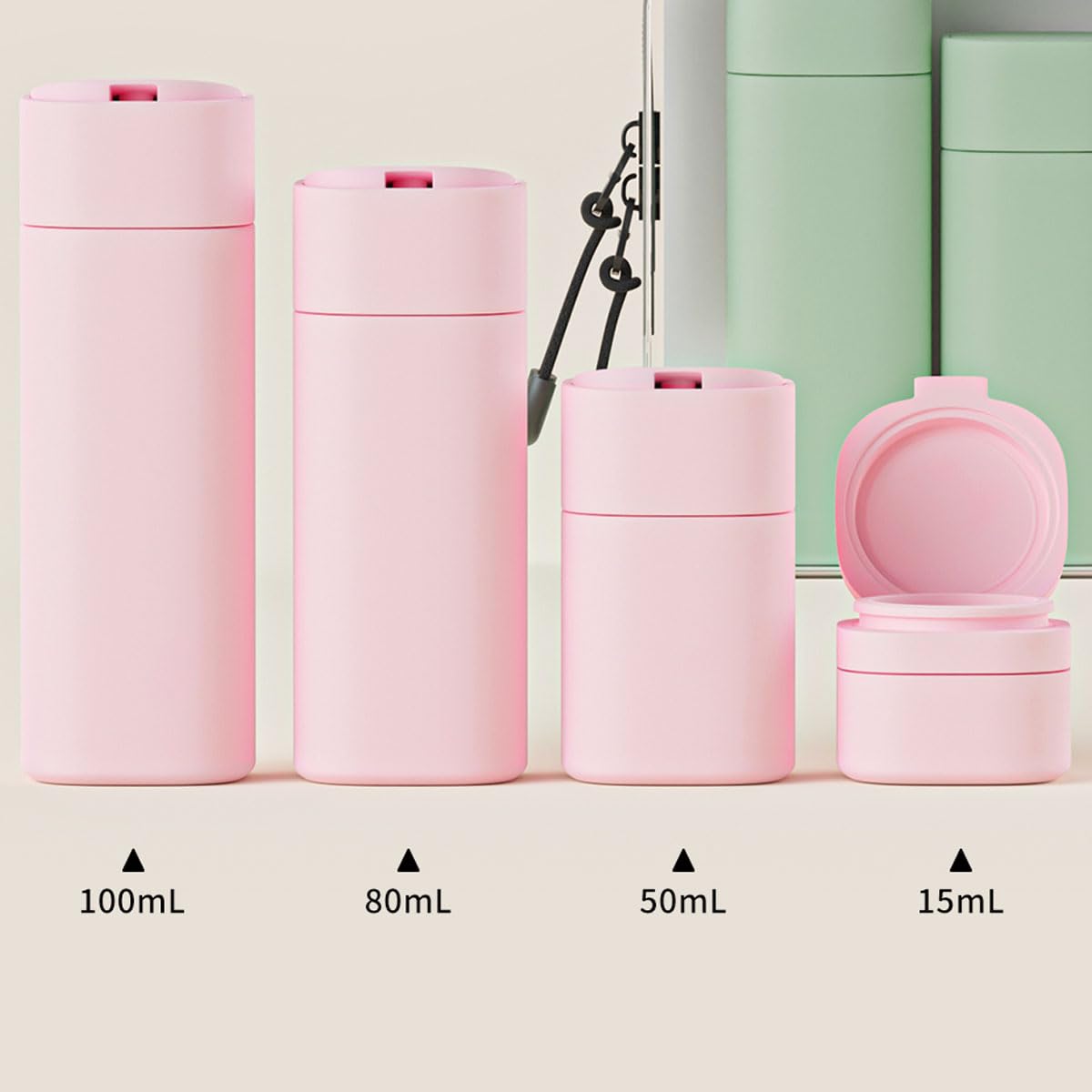 Cirea BPA-free travel bottles ideal for shampoo and conditioner on trips