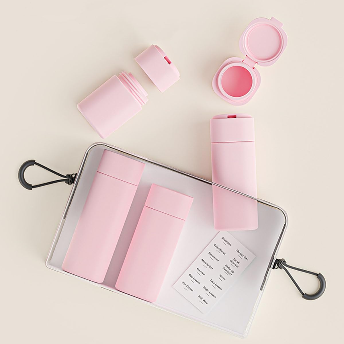 Cirea travel bottles set with different sizes for versatile use