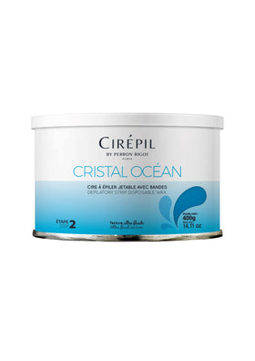 Cirepil Cristal Ocean soft wax in tin for sensitive skin, rosin-free and easy strip removal.
