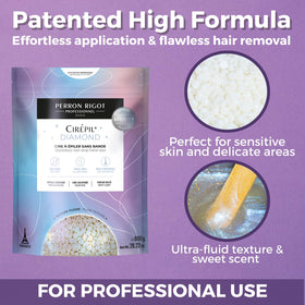 Cirepil Diamond wax application in thin layers reduces waste.