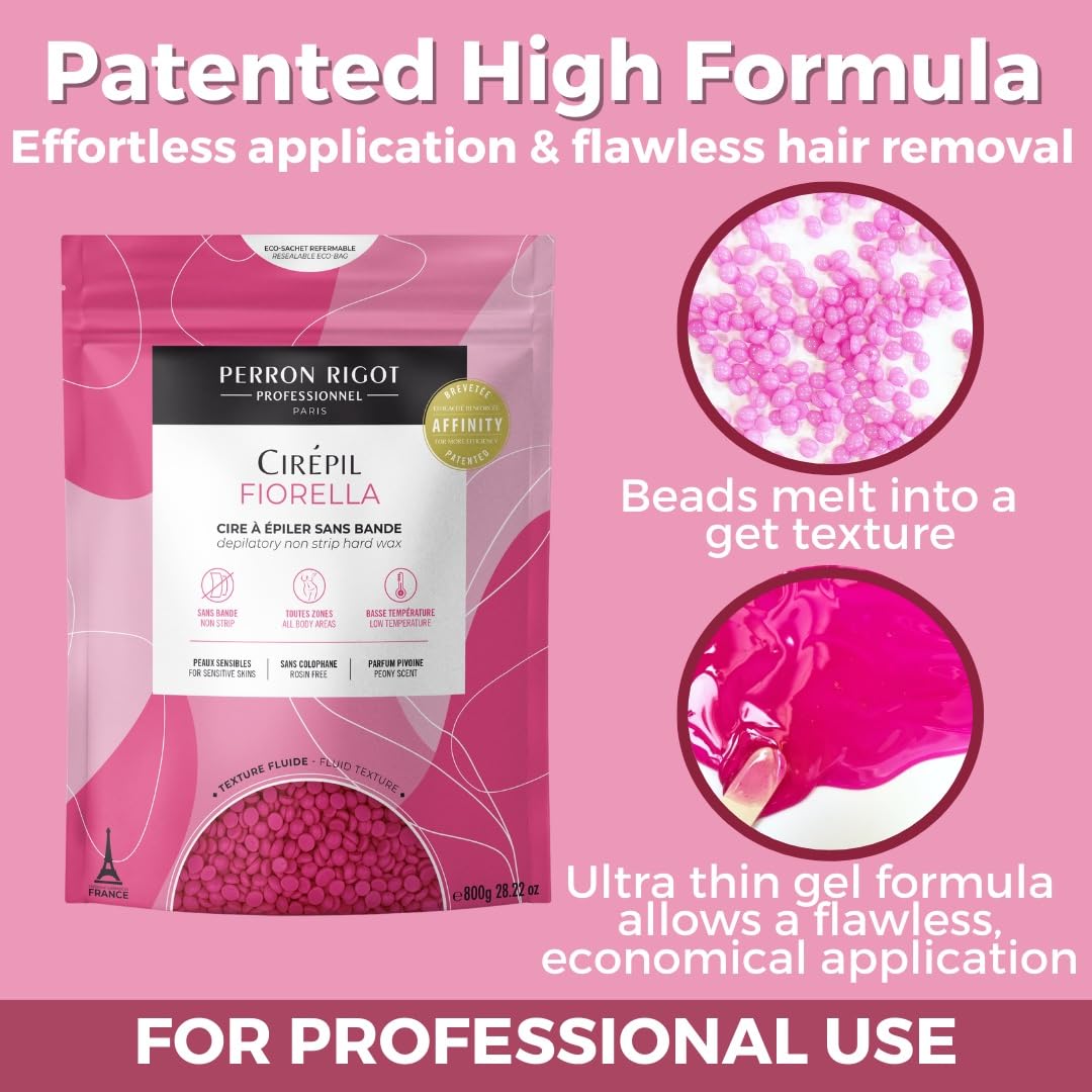 Fiorella facial and body waxing with pliable consistency for versatile use.