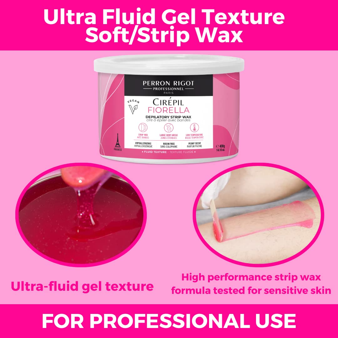 Fiorella wax strip removal demonstrates quick, efficient hair removal for legs and arms.