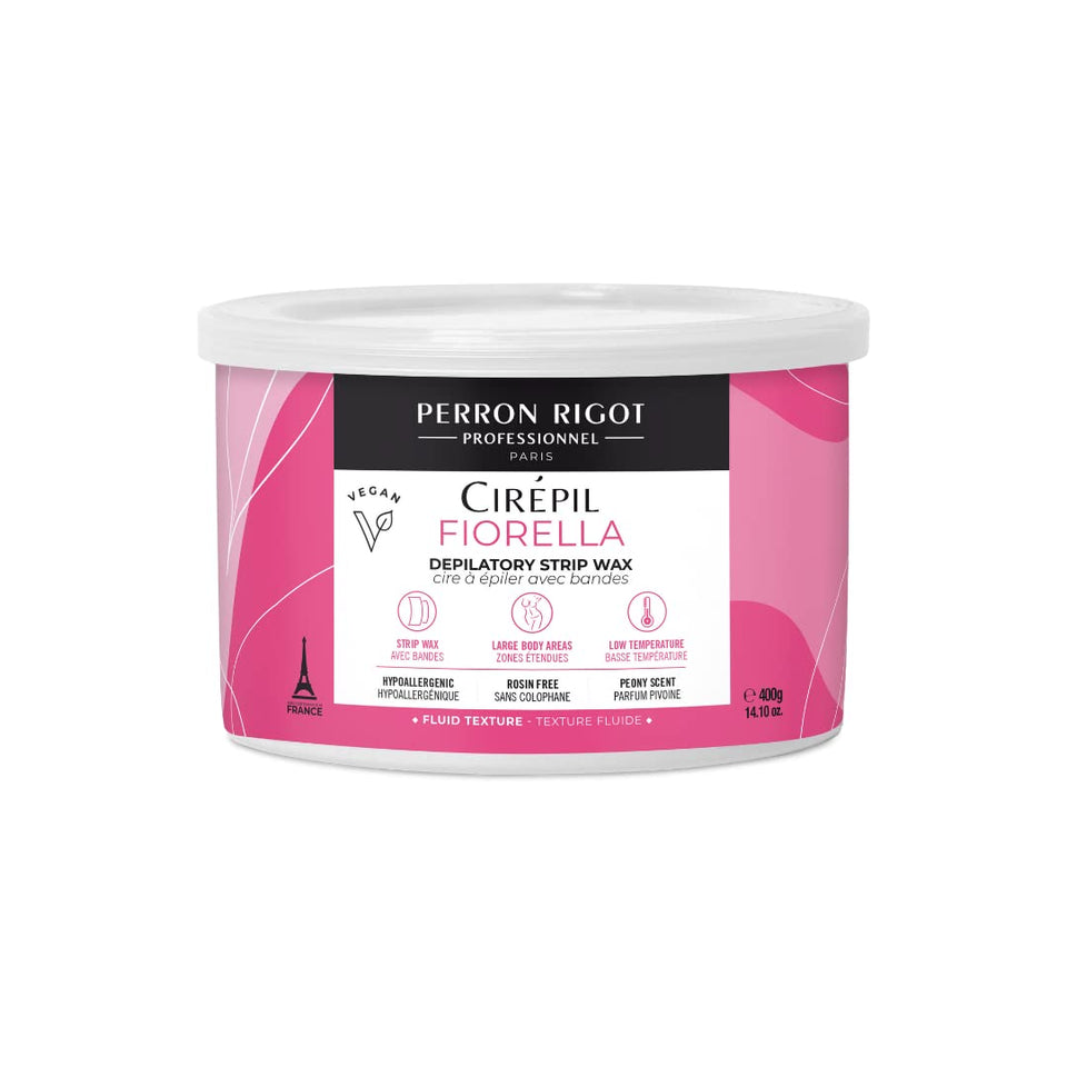 Cirepil Fiorella soft wax tin ready for professional use with smooth application on large areas.