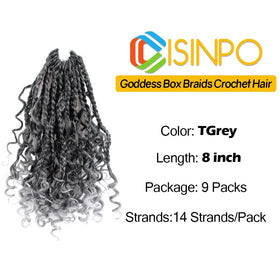 CISINPO boho crochet hair curly ends add texture and natural movement.