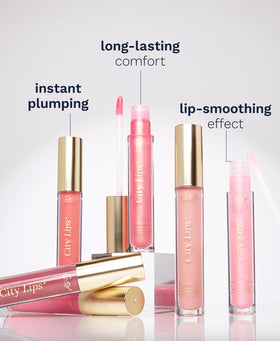 City Beauty City Lips Nude shade complements many skin tones with comfortable wear.