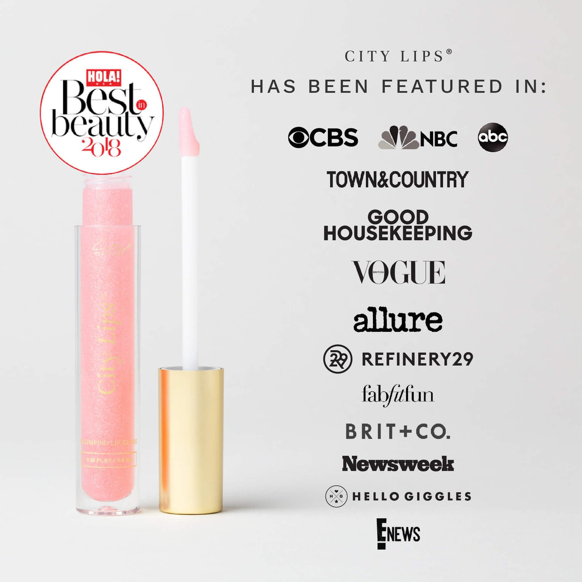 City Beauty City Lips gloss with long-lasting moisture on lips