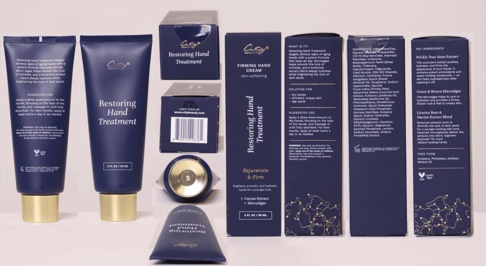 Cruelty-free City Beauty Restoring Hand Treatment packaging label