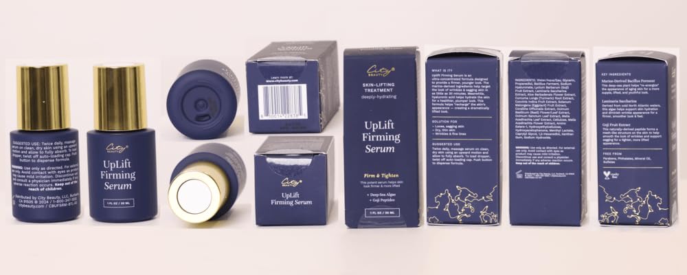 City Beauty UpLift Serum packaging and label for easy routine integration
