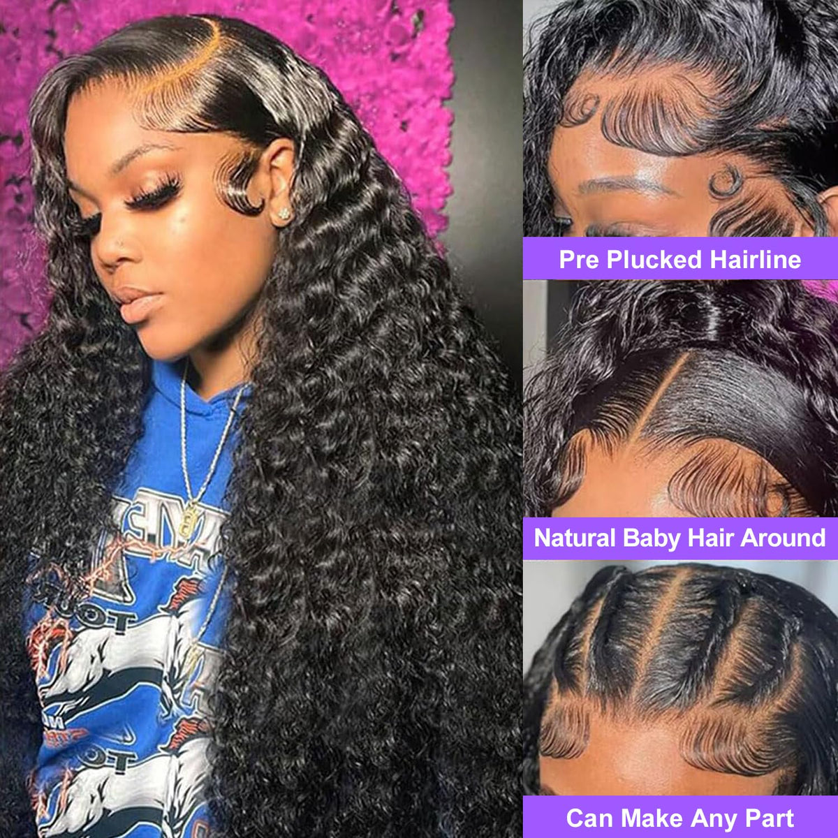 CITY GIRL wet and wavy deep wave wig for easy wear and lasting style