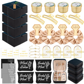 CityChalet 49-piece bridesmaid gifts set box for elegant wedding prep