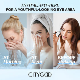 CITYGOO Crystal Blue Edition with collagen and hyaluronic acid for moisturized under-eyes.
