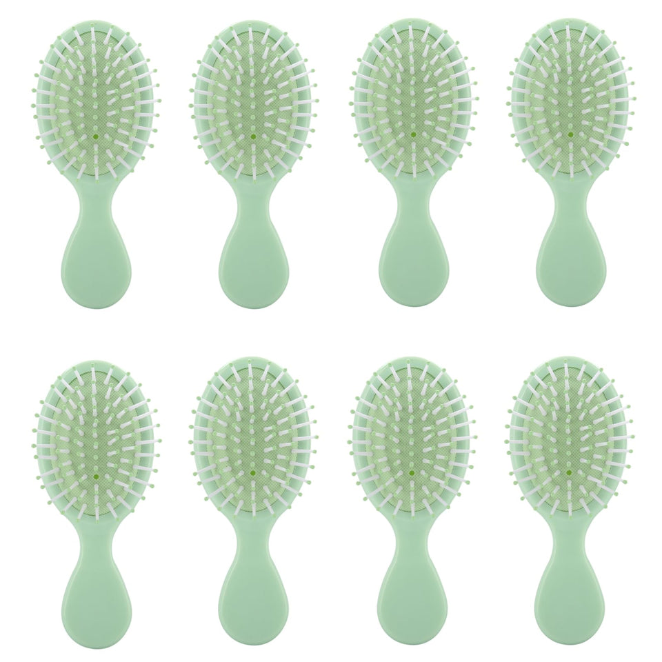 Ciulaiy bridesmaid brush set mini travel sage green for easy detangling on the go.