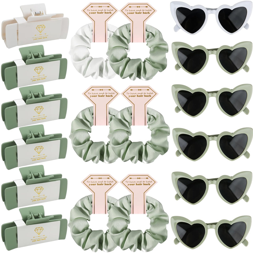 Ciulaiy bridesmaid square hair claw white clip showing secure hold