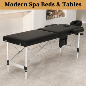 Civama foldable massage bed demonstrates quick setup and mobility.
