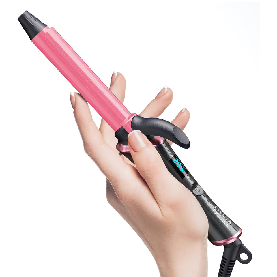 CIVEYA 3/4-inch curling iron for short hair with defined curls.