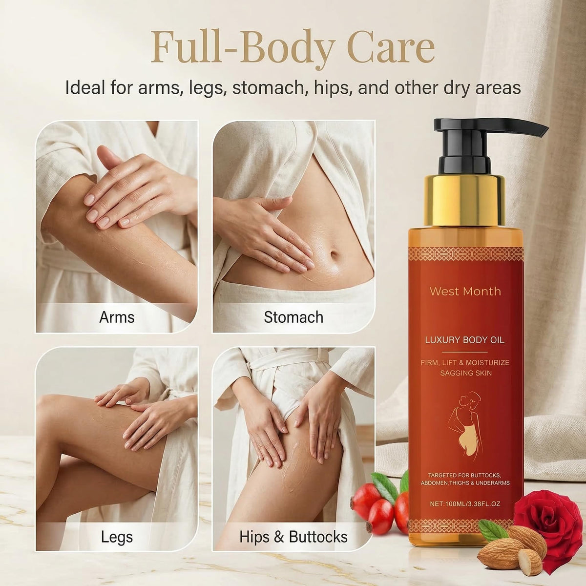 CJL CANKIRA Body Oil travel 2-pack for home and on the go