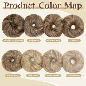 CJL HAIR small bun piece back view lightweight design ideal for daily wear
