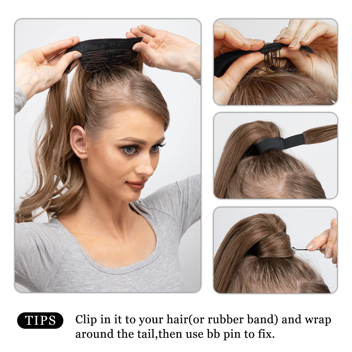 CJL HAIR model wearing daily wear ponytail for everyday style
