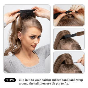 CJL HAIR model wearing daily wear ponytail for everyday style