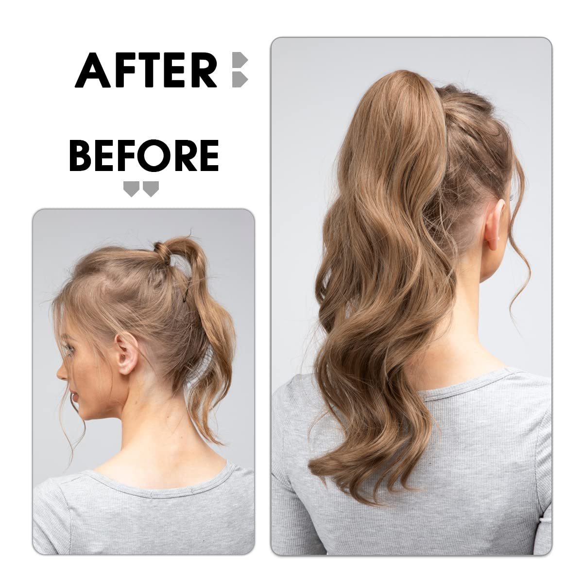 CJL HAIR model in party cosplay look with dusty blonde shade