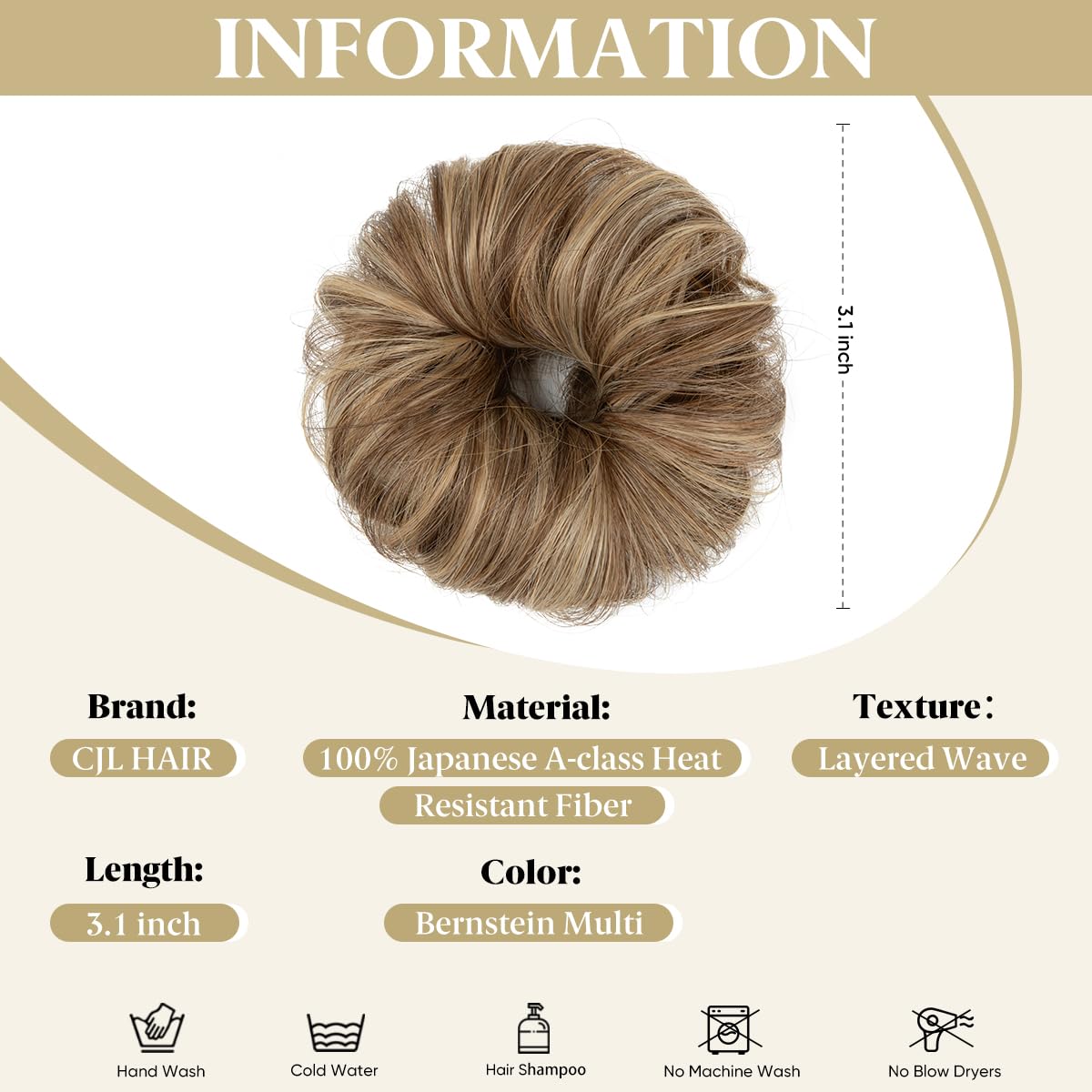 CJL HAIR thin-hair bun demonstrates easy, secure updo with gentle lift