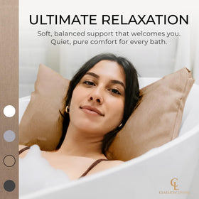 Claessonliving bath pillow quick-drying fabric dries fast after use.