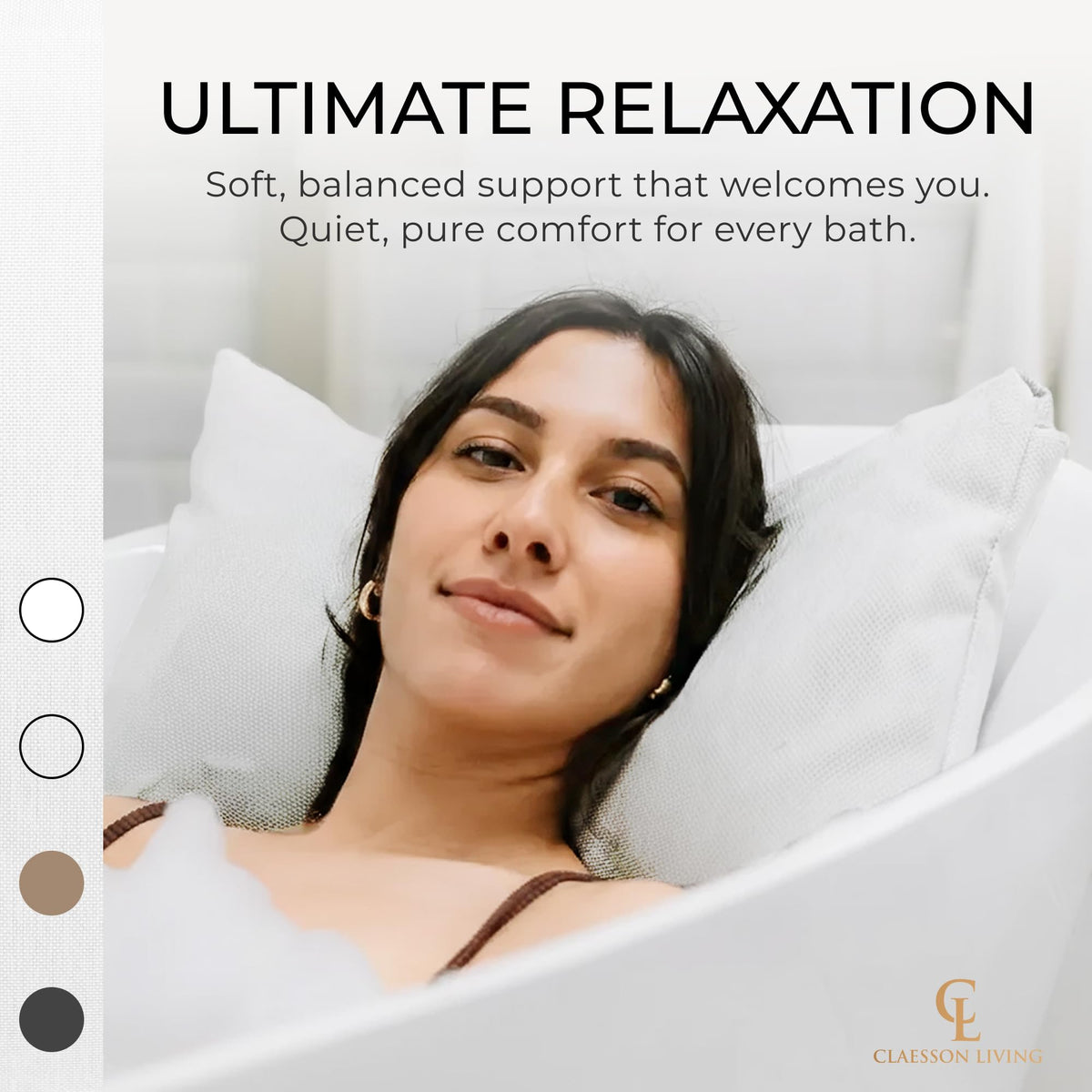 Claessonliving pillow head-neck-support close detail for comfort