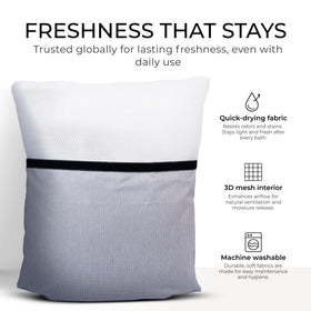 Claessonliving bath pillow for tub, rolled for storage, compact and easy to store