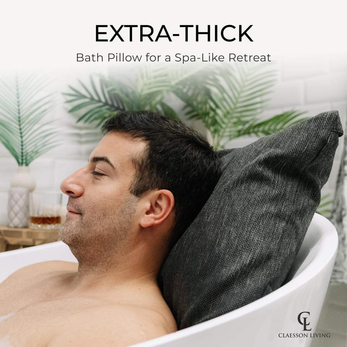 Claessonliving bath pillow is machine washable for easy maintenance