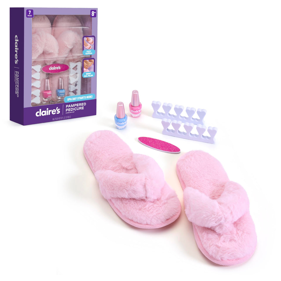 Claire's Kids Pedicure Kit full set shown for at-home spa moments.